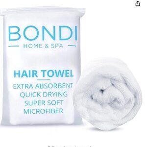 BONDA SPA Microfiber Hair Towel Dries Hair 50% Faster Anti-Frizz Hair Towel NEW